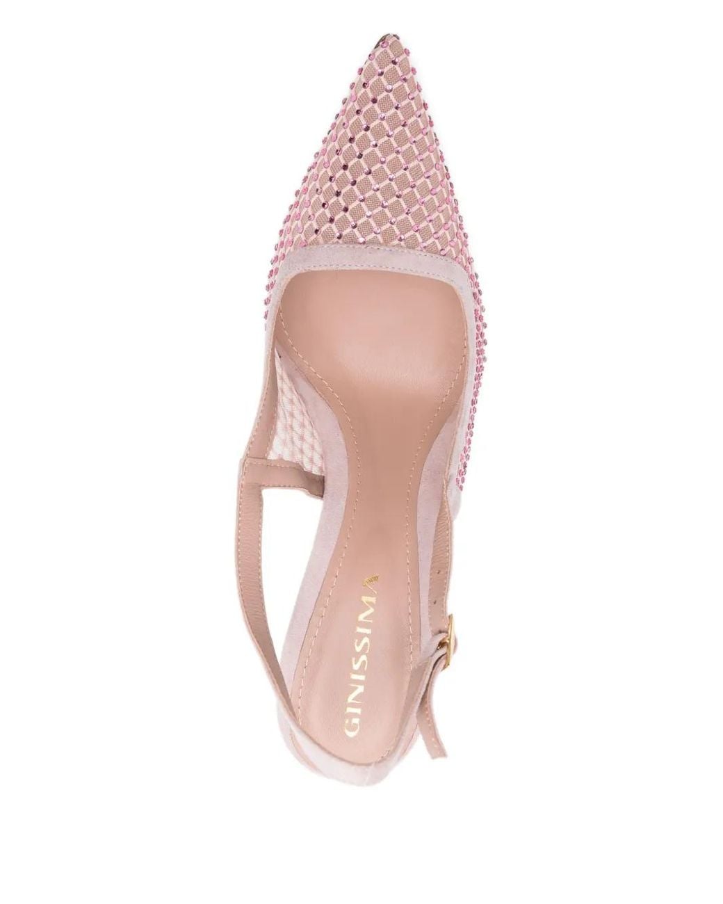 Ginissima Pink 95Mm Crystal-Embellished Pumps