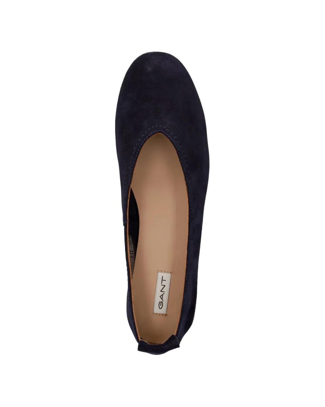Gant Blue Suede Almond-Toe Ballet Flats