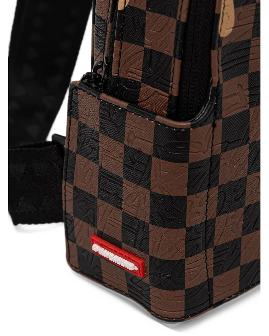 Sprayground Black Designer Drip Effect Backpack