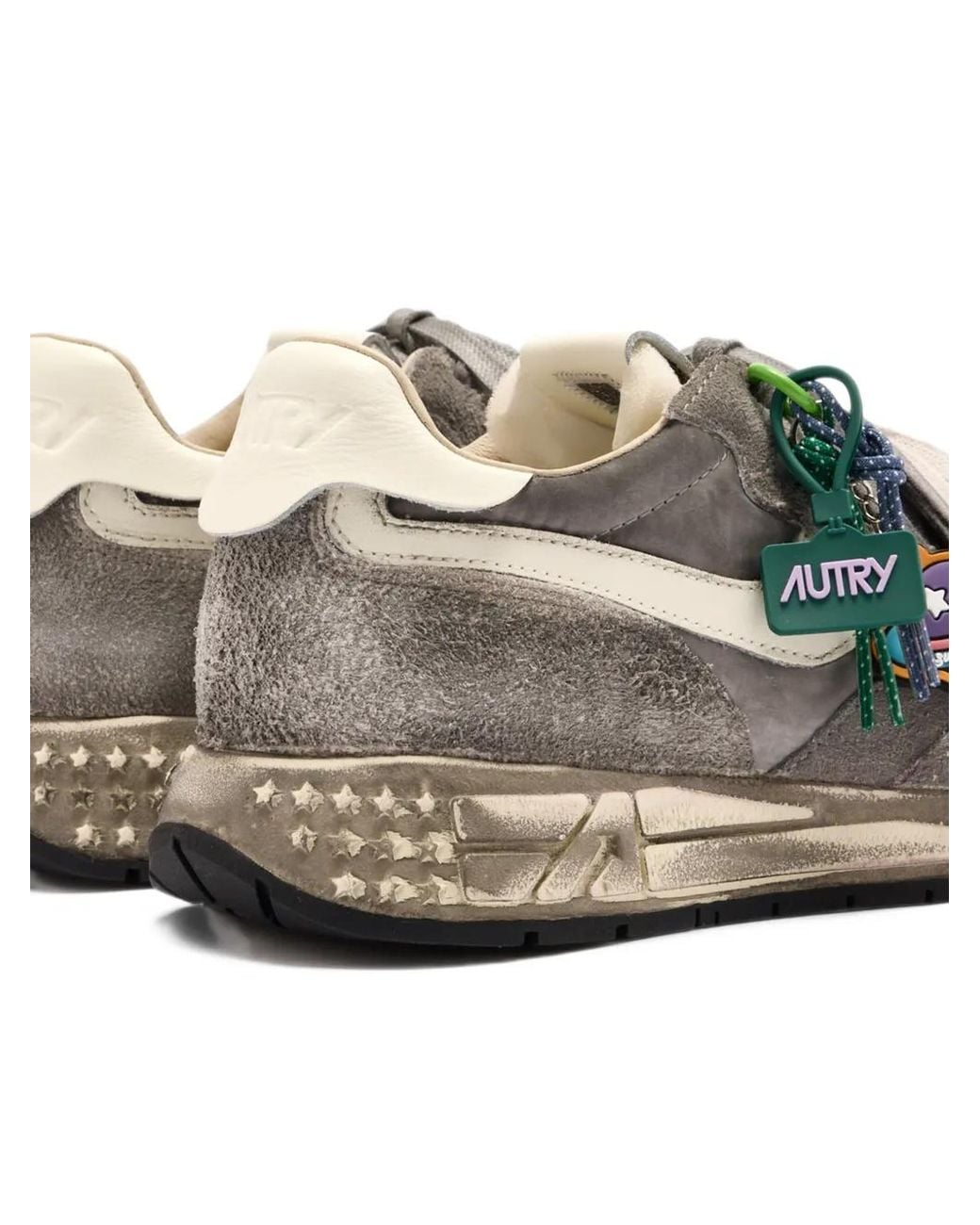 Autry White Reelwind Super Vintage Sneakers for men