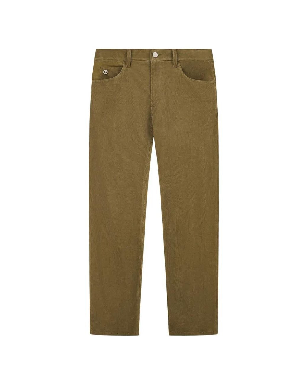 Giorgio Armani Gray Five-Pocket Corduroy Trousers for men