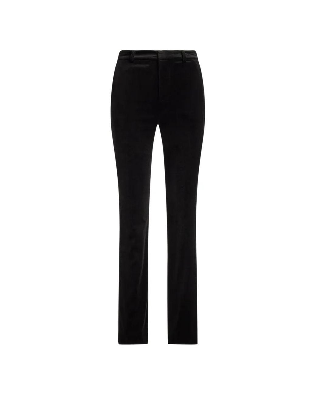 Ralph Lauren Black Korette Velvet-Effect Trousers