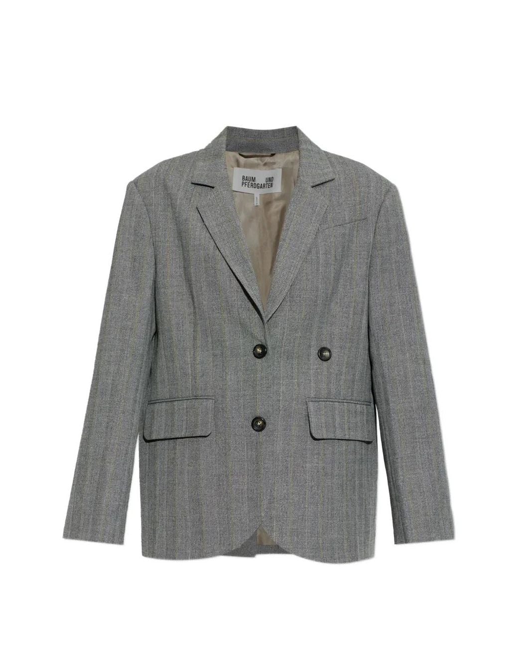 Baum und Pferdgarten Gray Bleone Pinstriped Blazer
