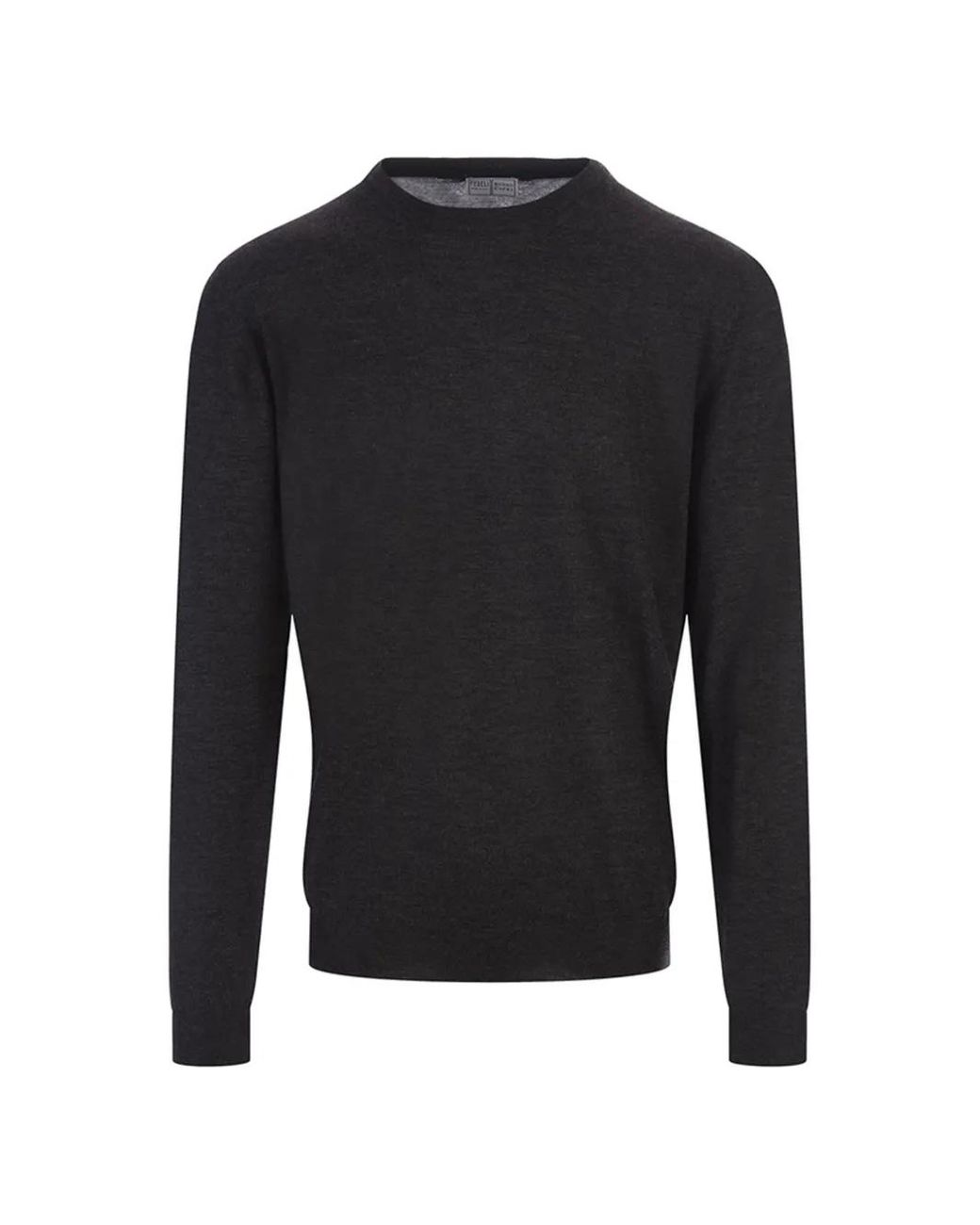 Fedeli Blue Argentina Crew-Neck Sweater for men