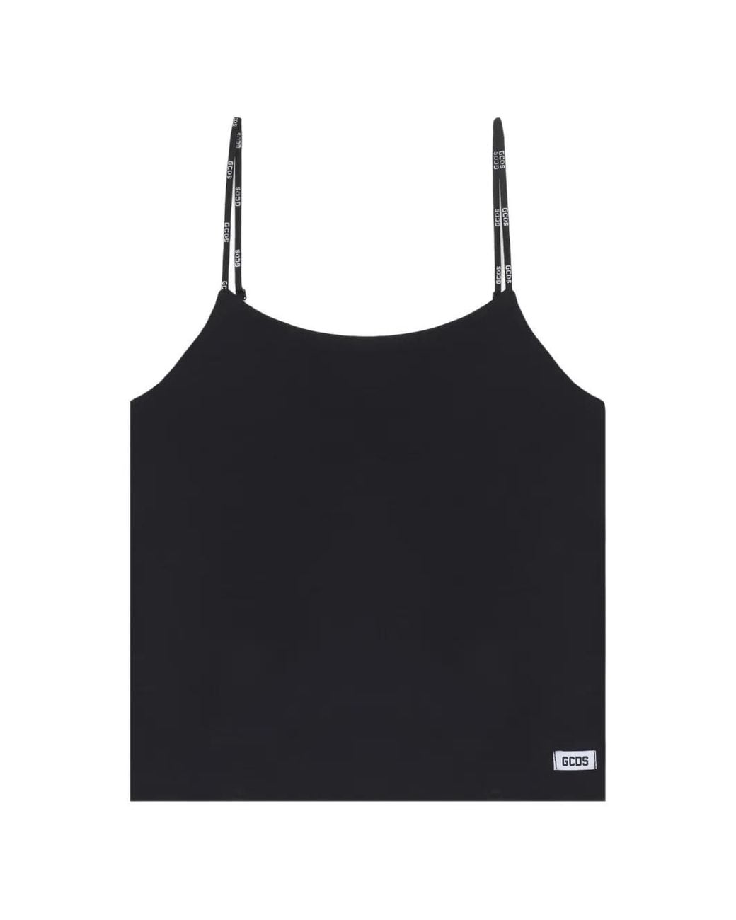 Gcds Black Logo-Patch Tank Top