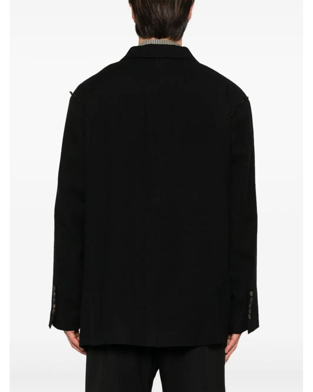 Ziggy Chen Black Twill Blazer for men