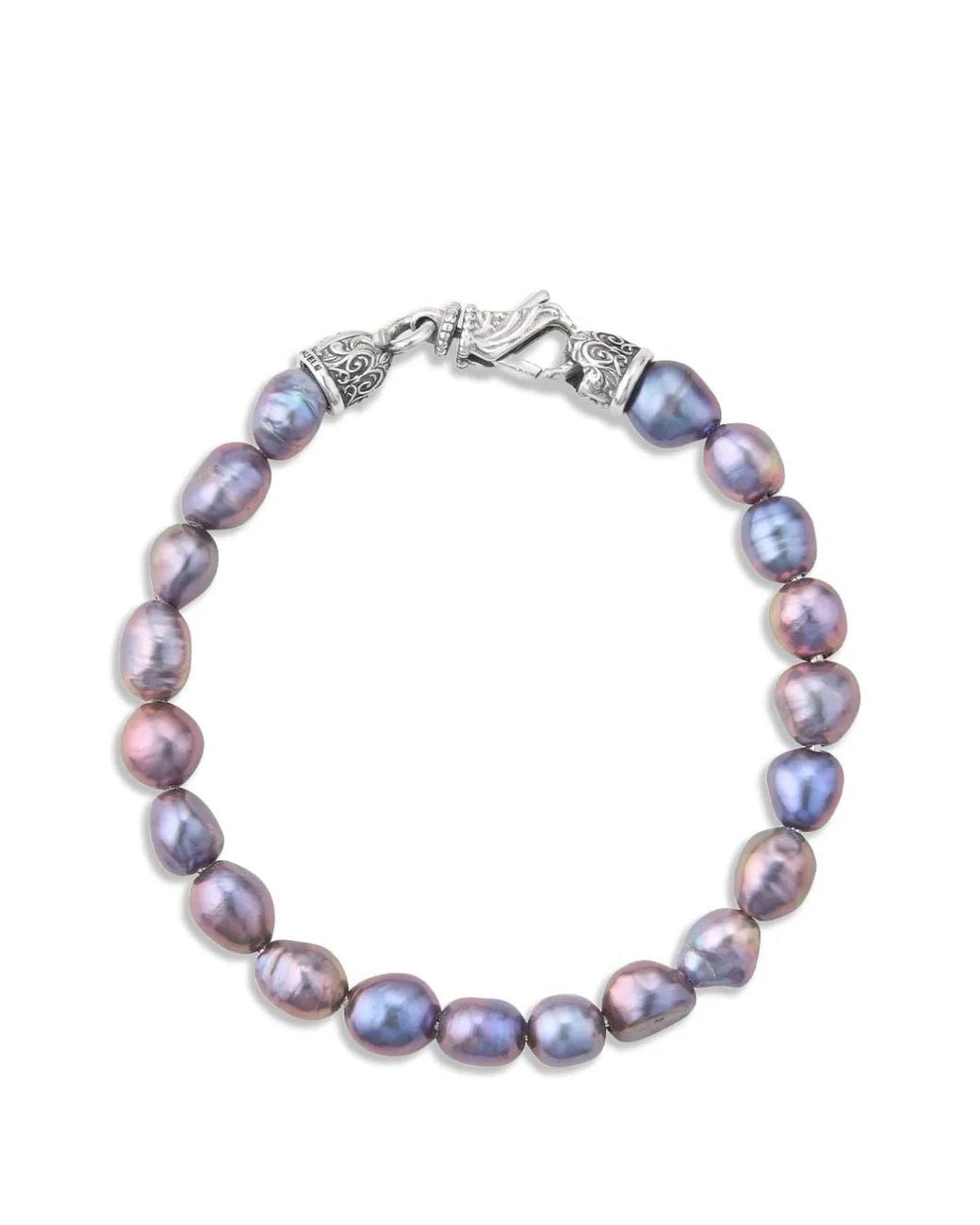 Emanuele Bicocchi Metallic Baroque Pearl Bracelet
