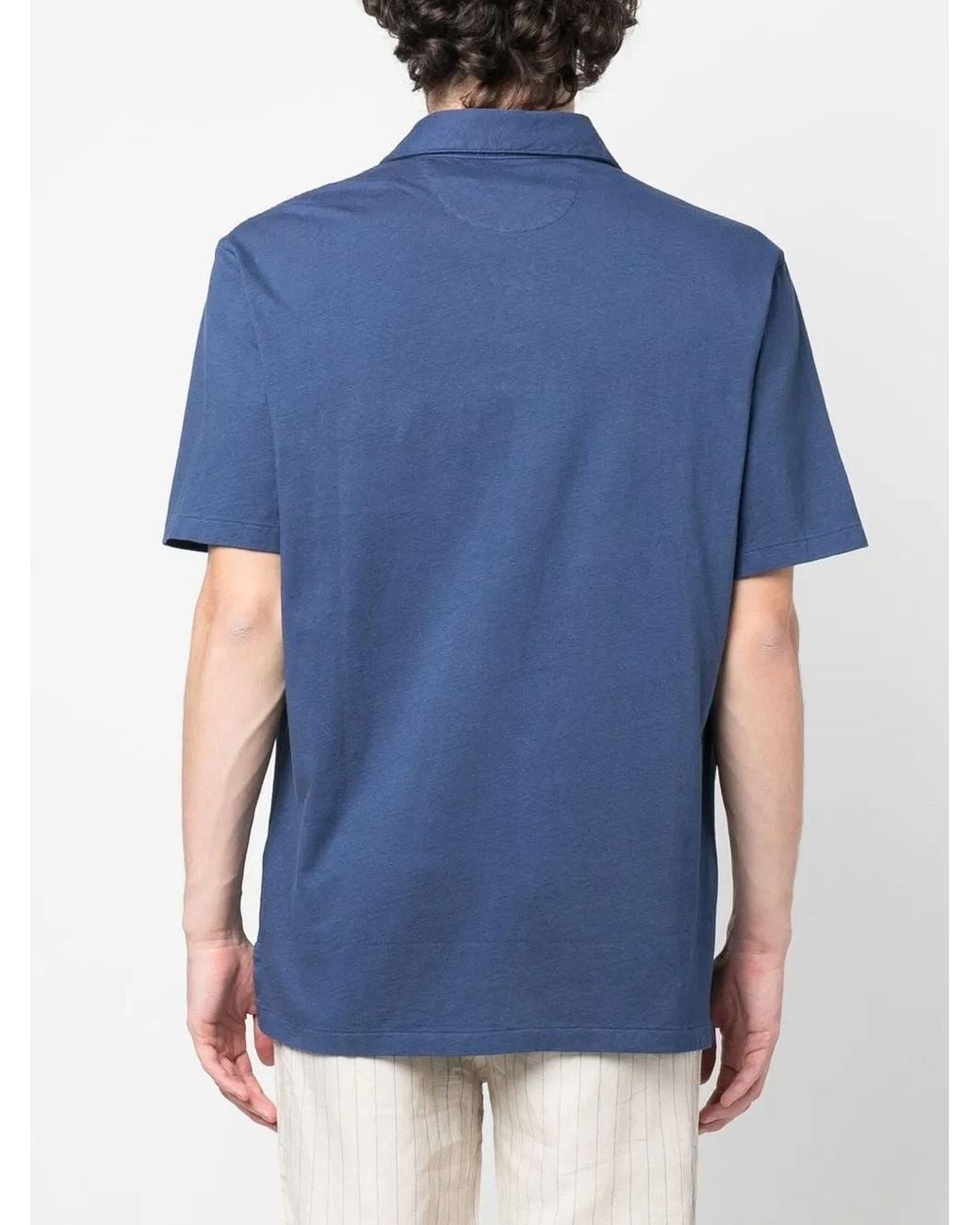 Polo Ralph Lauren Blue Chest-Pocket Polo Shirt for men