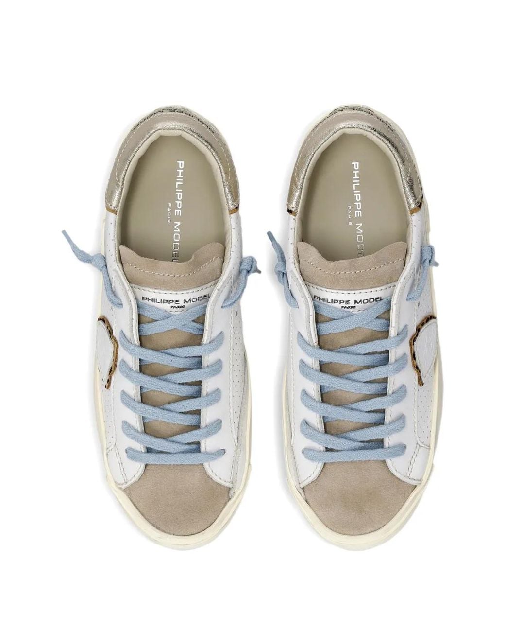 Philippe Model White Prsx Perforated Sneakers