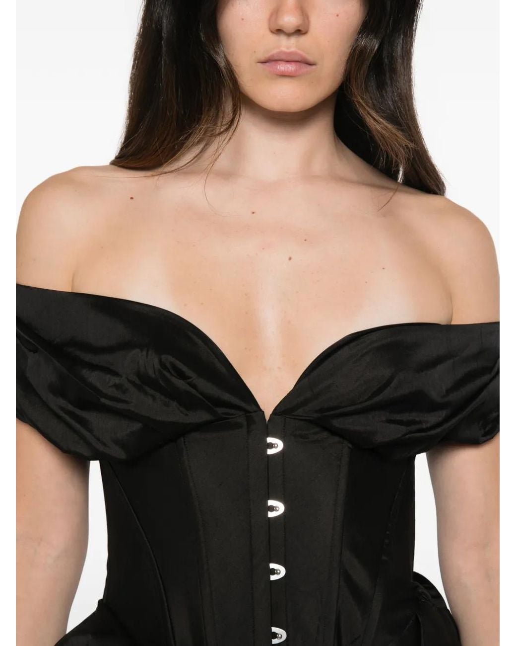 Staud Black Fabianne Mini Dress