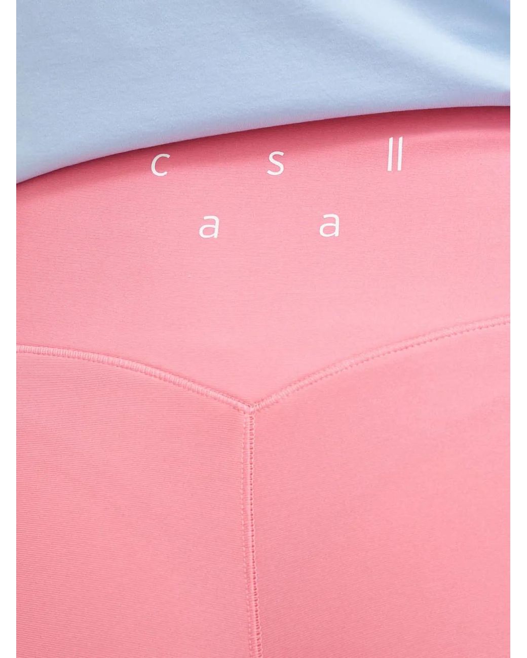 Casall Pink Short Taille-Haute À Logo Imprimé
