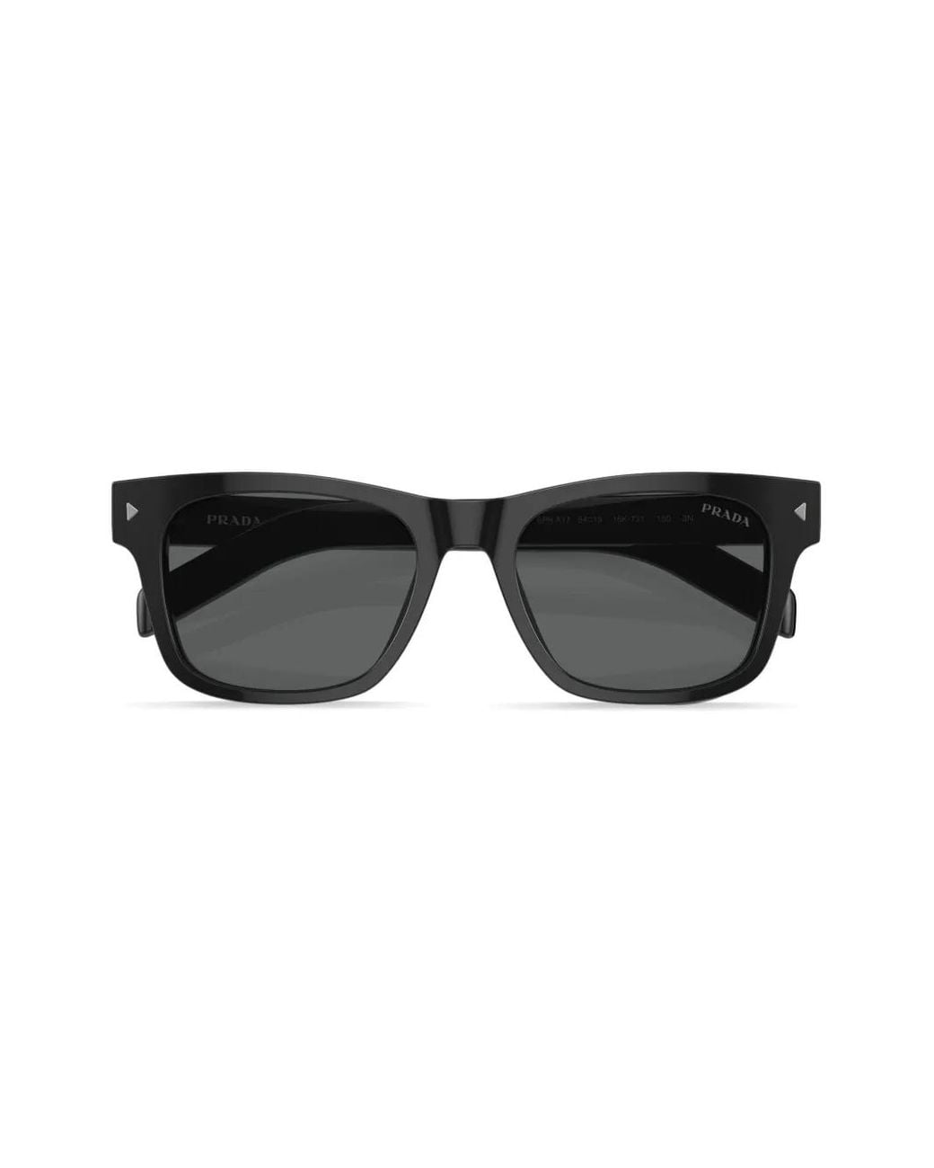 Prada Black Rectangle-Frame Sunglasses for men