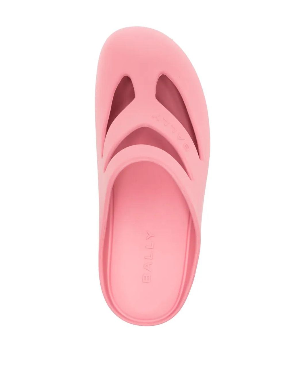 Bally Pink Round-Toe Flat Slides