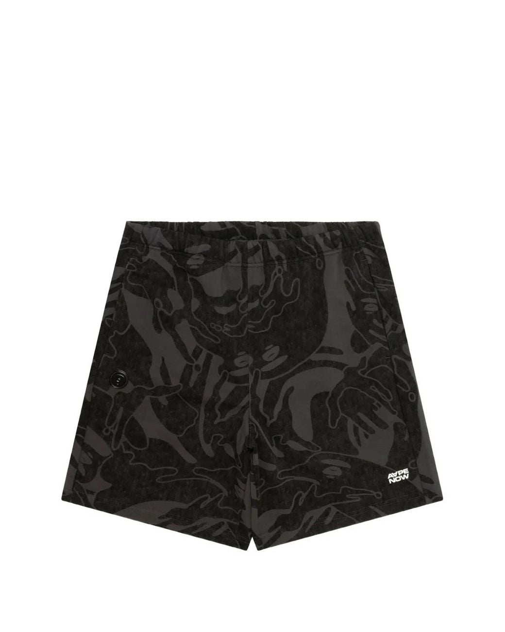 Aape By A Bathing Ape Black Camouflage Shorts for men