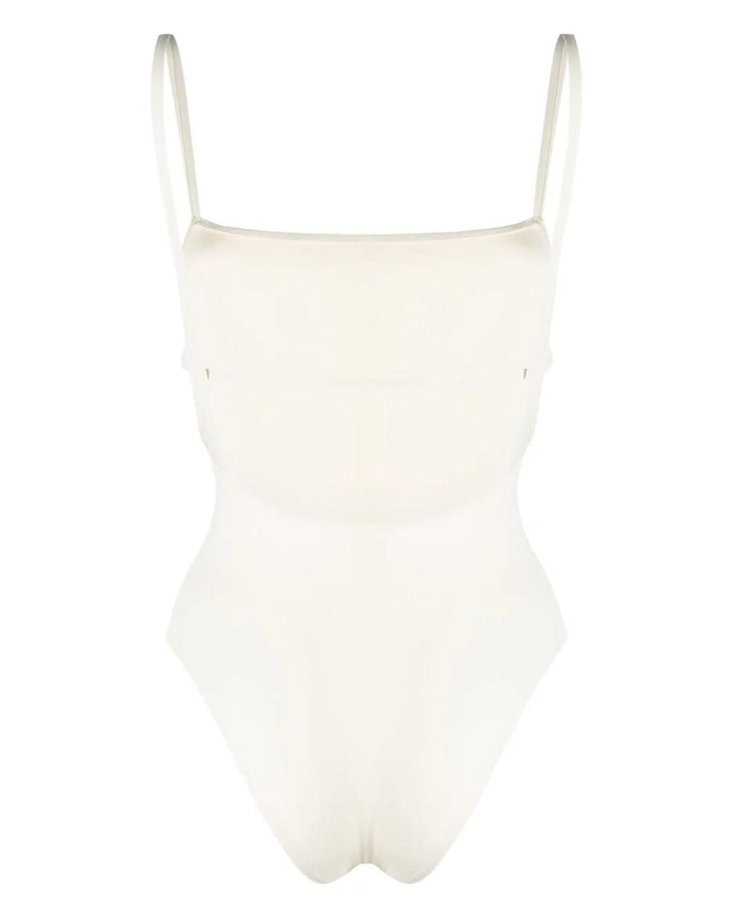 Lido White Spaghetti-Straps One-Piece