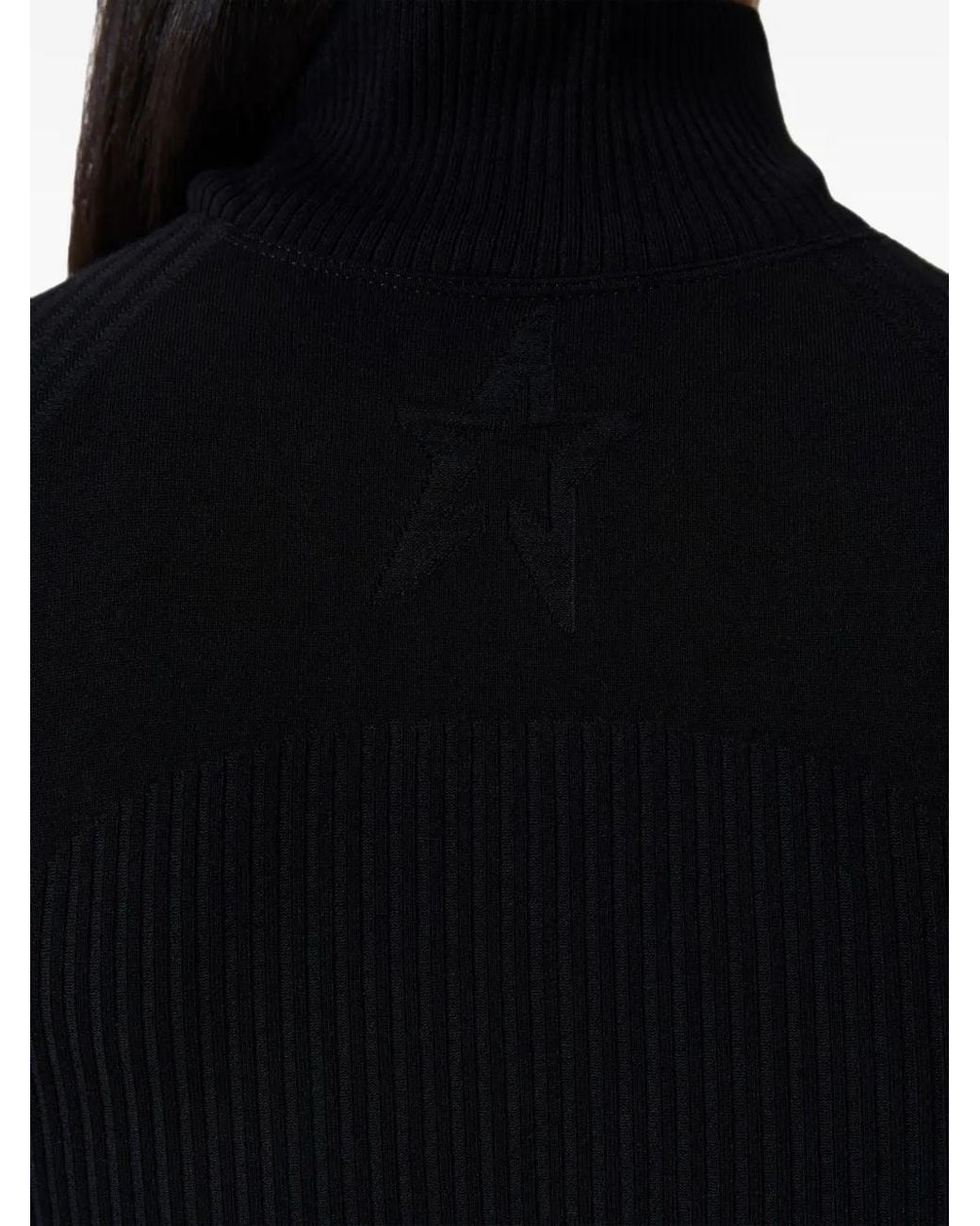 Perfect Moment Black Wool-Blend Base Layer Bodysuit