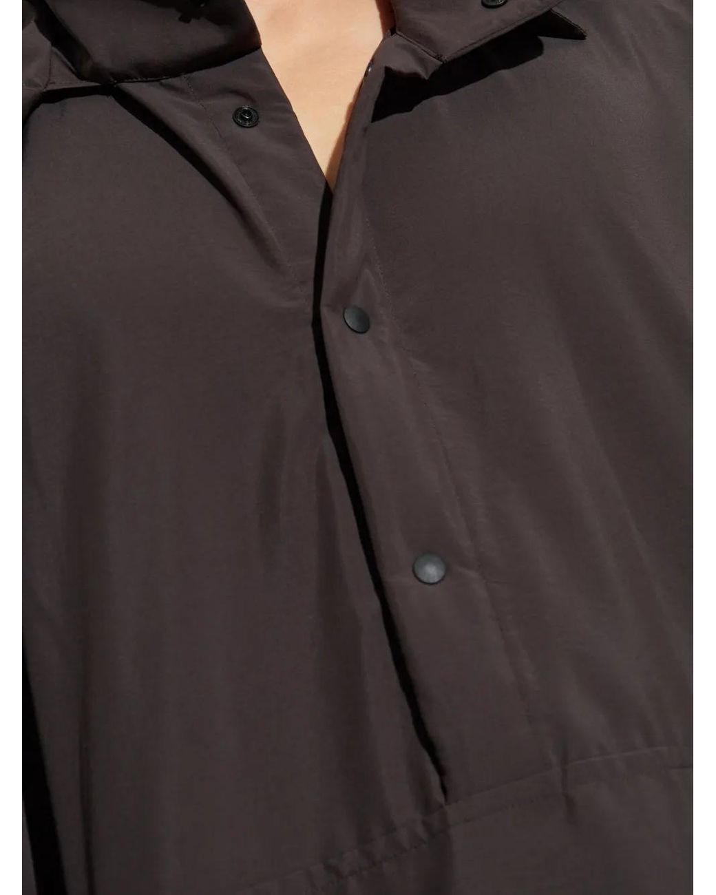Homme Plissé Issey Miyake Gray Hooded Jacket for men