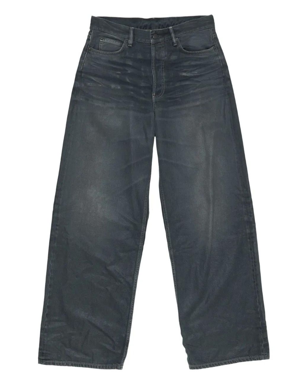 Acne Blue 1981 Logo-Patch Jeans for men
