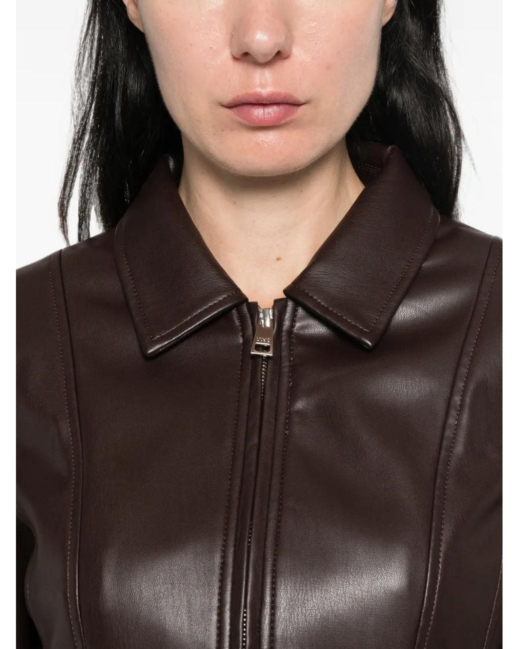 Liu Jo Brown Moka Polyester Jacket