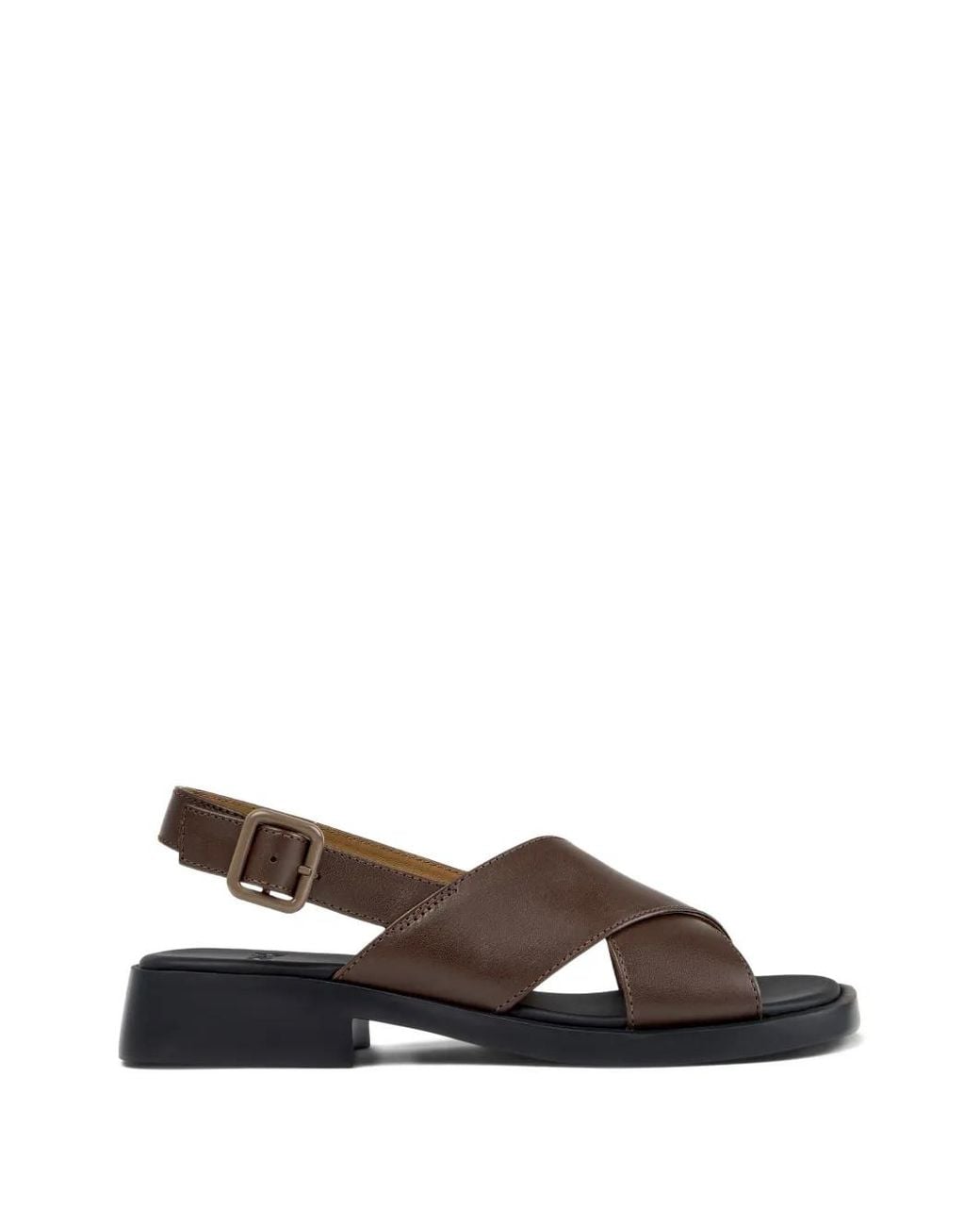 Camper White Dana Buckle Sandals