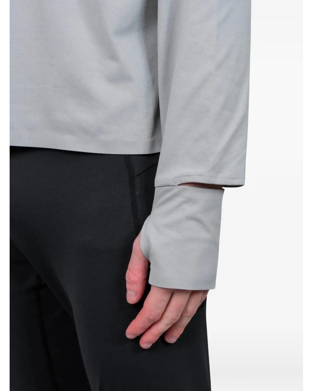 Optimistic Runners Gray Balaclava Sweat for men