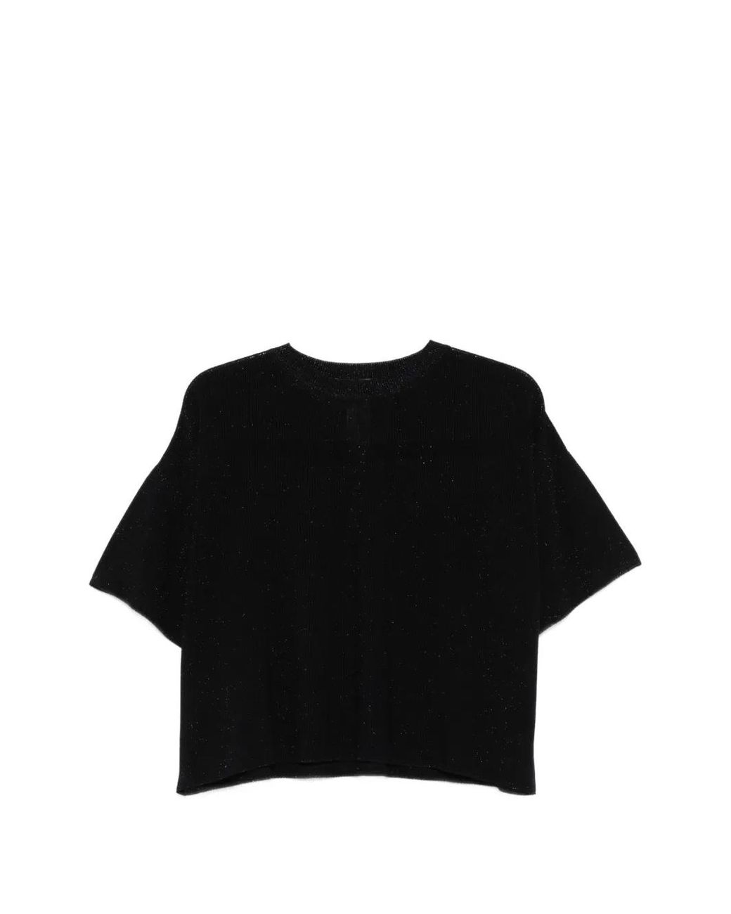 Fabiana Filippi Black Cotton T-Shirt