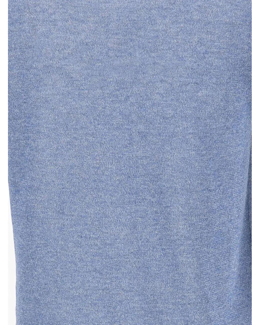 Kangra Blue Openwork Drawstring Sweater