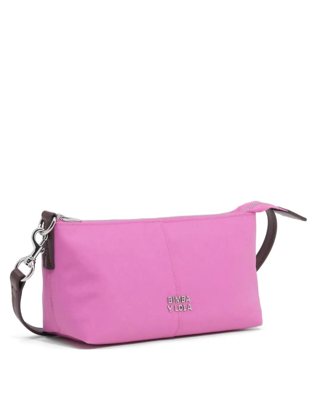 Bimba Y Lola Pink Small Orchid- Nylon Crossbody Bag