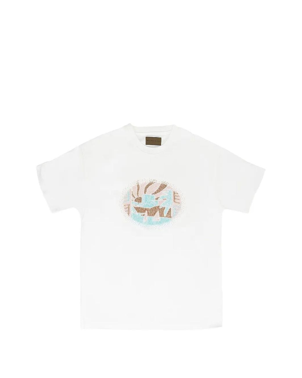 BIRTH OF ROYAL CHILD White Beaded T-Shirt for men