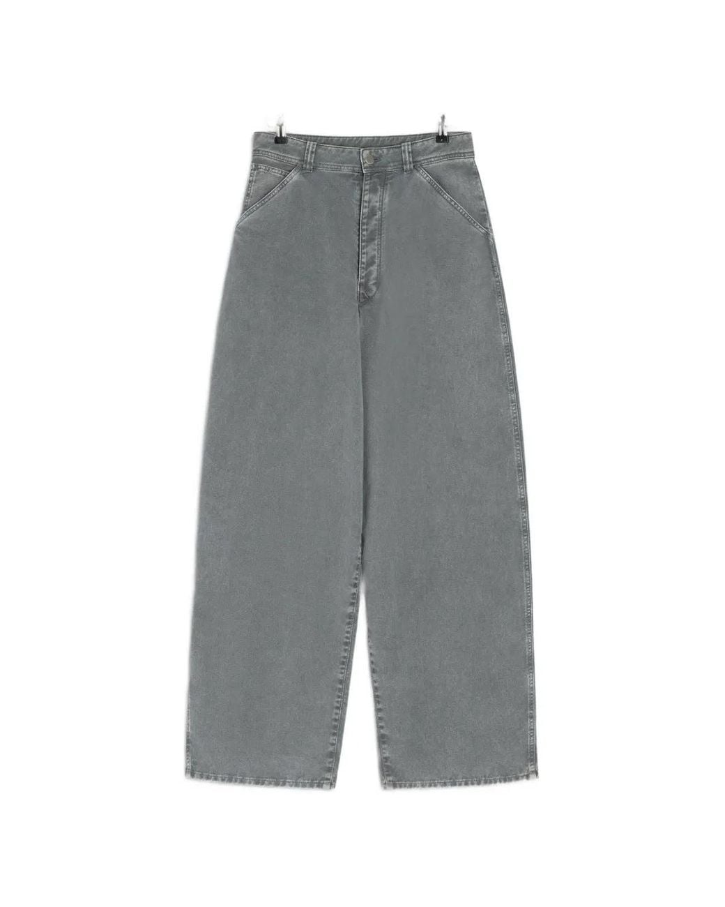 Lemaire Gray Snow-Wash Tapered Trousers