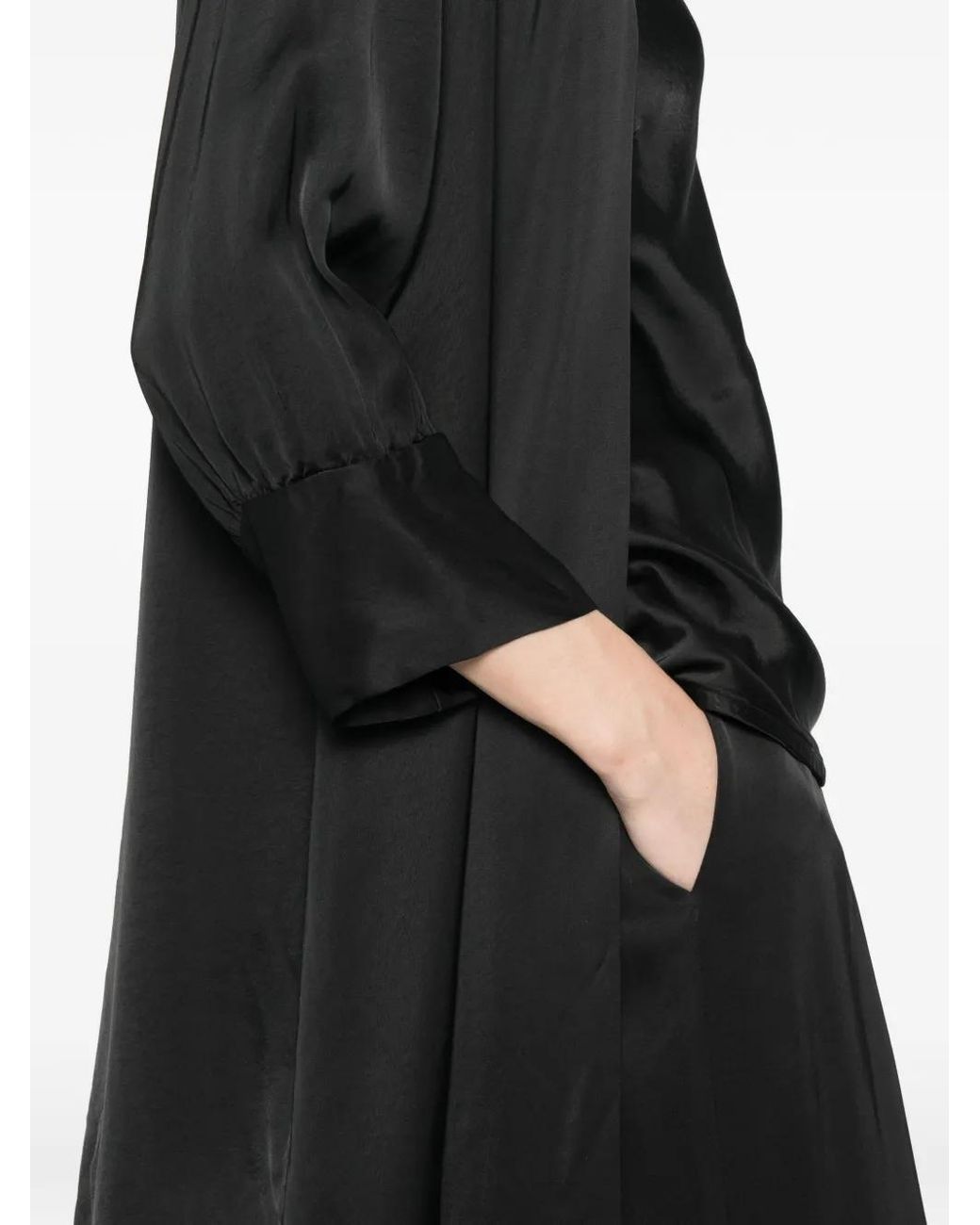 Dixie Black Open-Front Coat