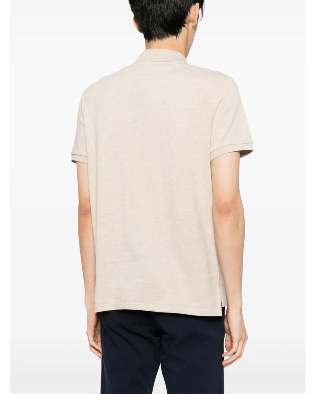 Polo Ralph Lauren Natural Short Sleeve Knit Polo Shirt for men