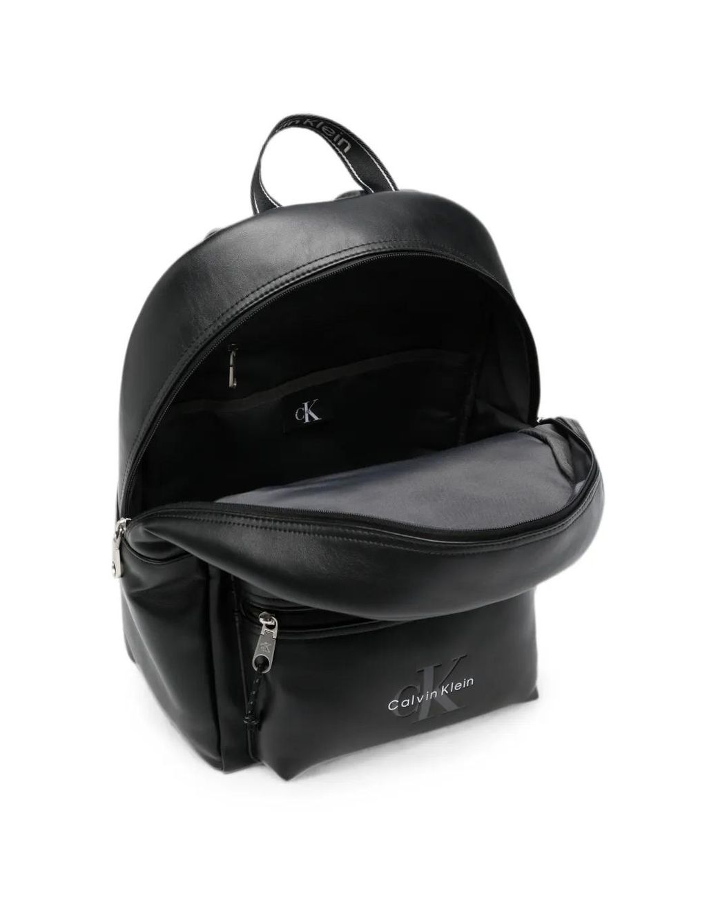 Calvin Klein Black Logo-Print Backpack for men