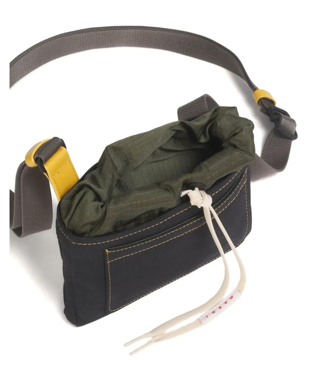 Marni Black Ripstop Trim Phone Holder for men