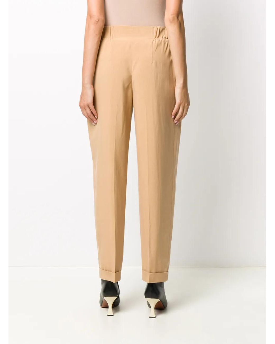 Ferragamo Natural Straight-Leg Trousers