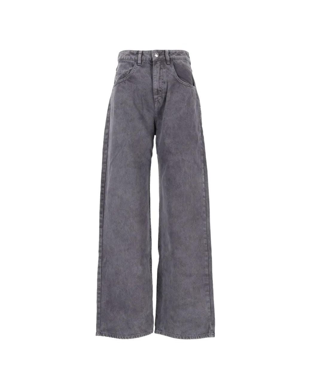 ICON DENIM Gray Poppy Wide-Leg Jeans