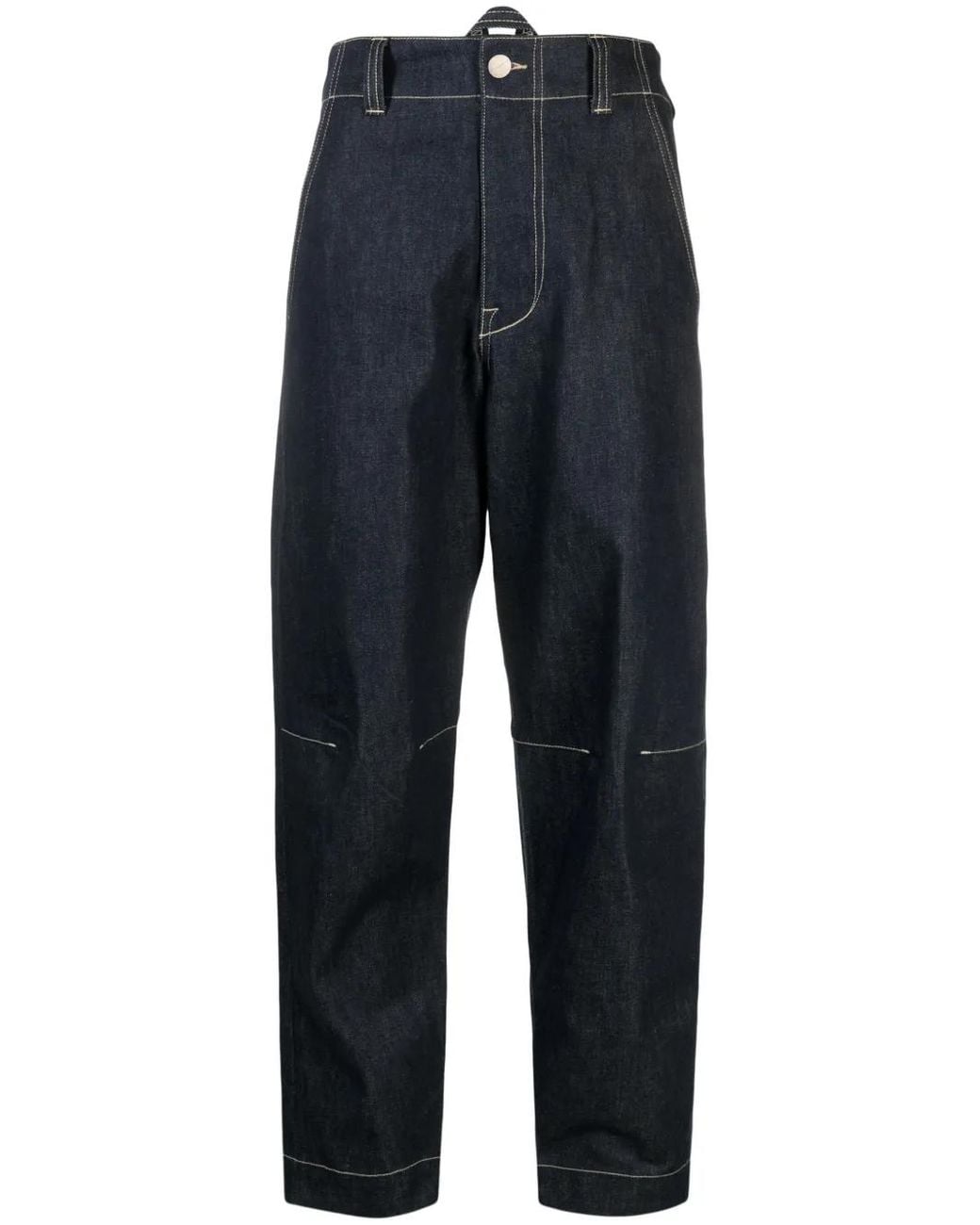 Toogood Blue Engineer High-Rise Tapered Jeans