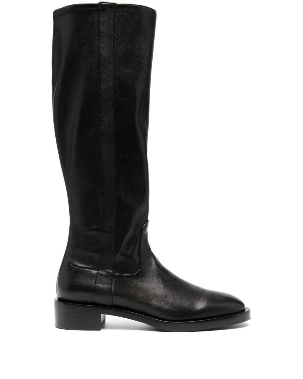 Stuart Weitzman Sadie Ii 35mm Knee-length Leather Boots in Black | Lyst