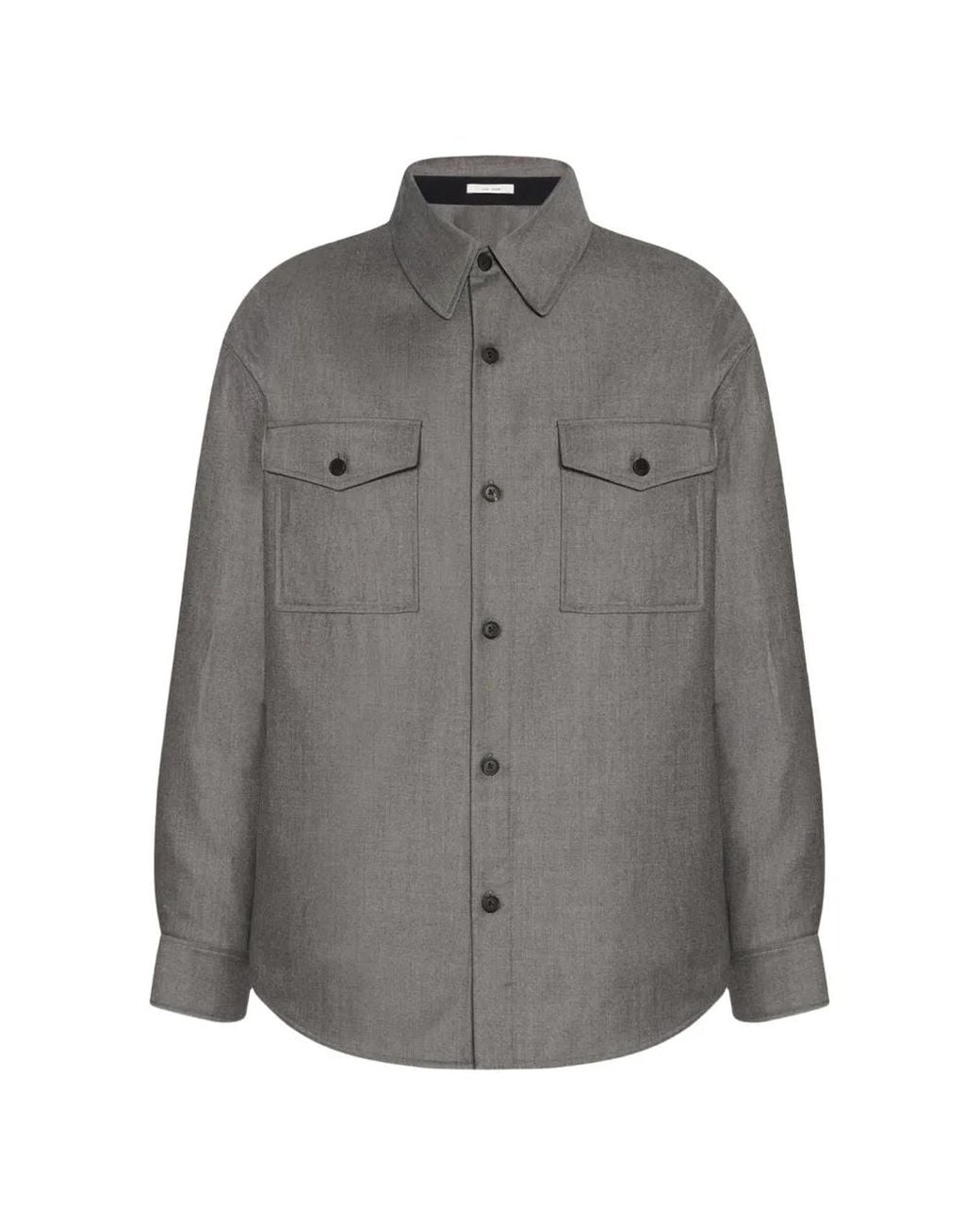 The Row Gray Chest-Pocket Shirt for men