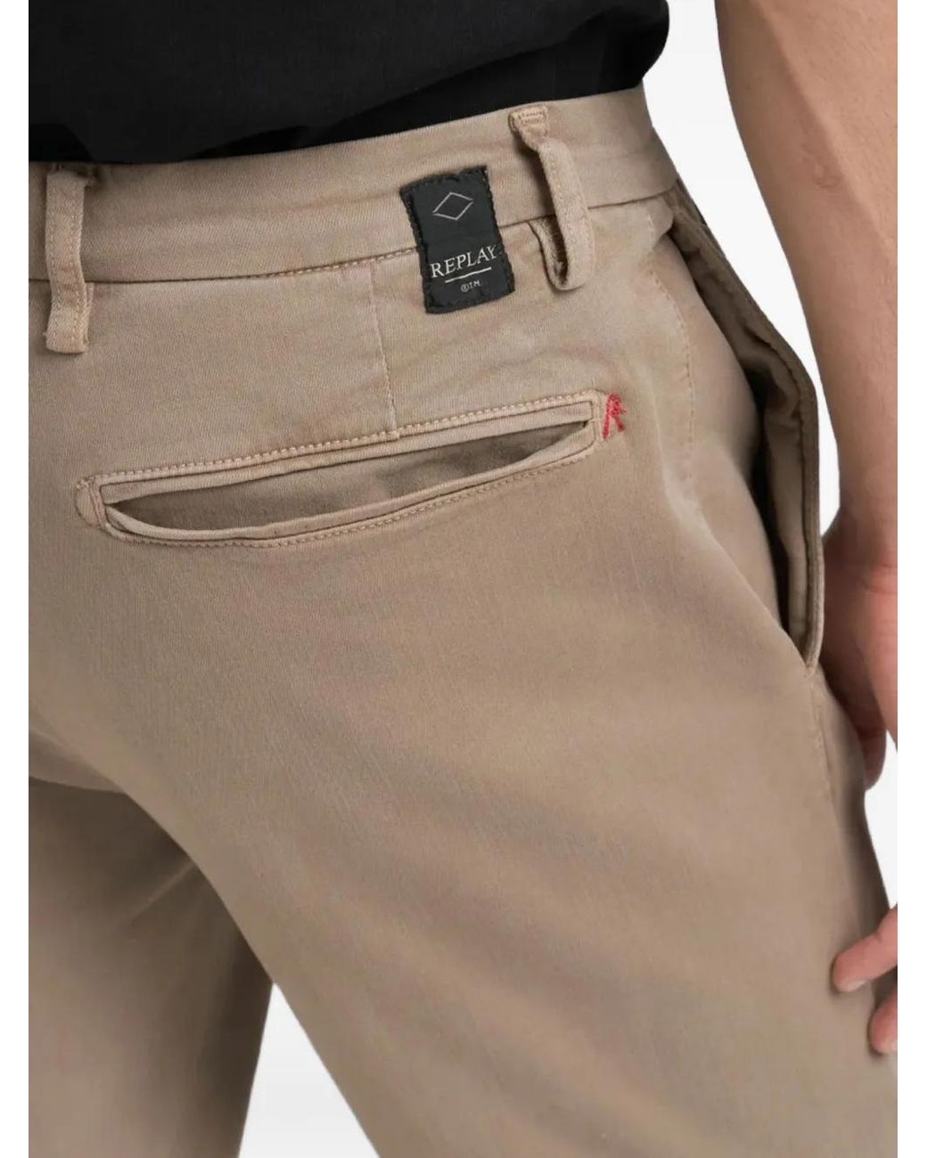 Pantalon Benni Hyperflex Replay pour homme en coloris Natural
