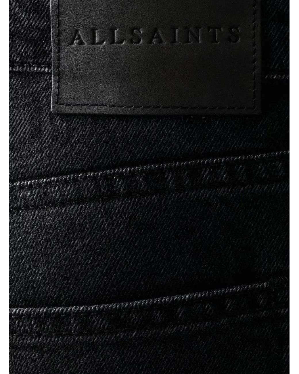 Vaqueros Rectos AllSaints de hombre de color Black