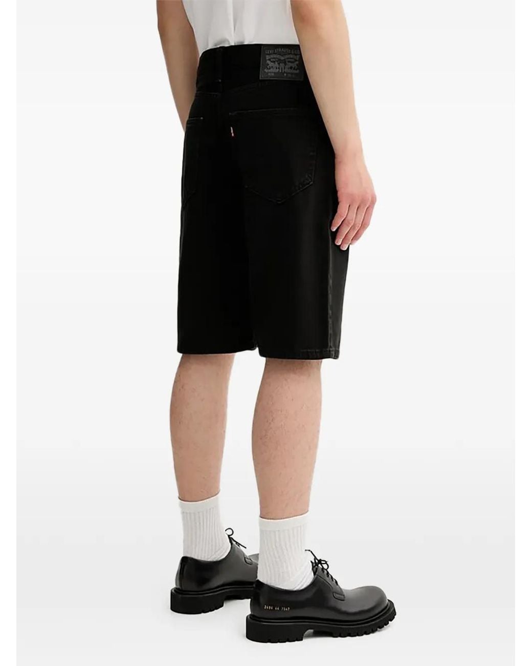 Levi's Black Back-Patch Shorts for men