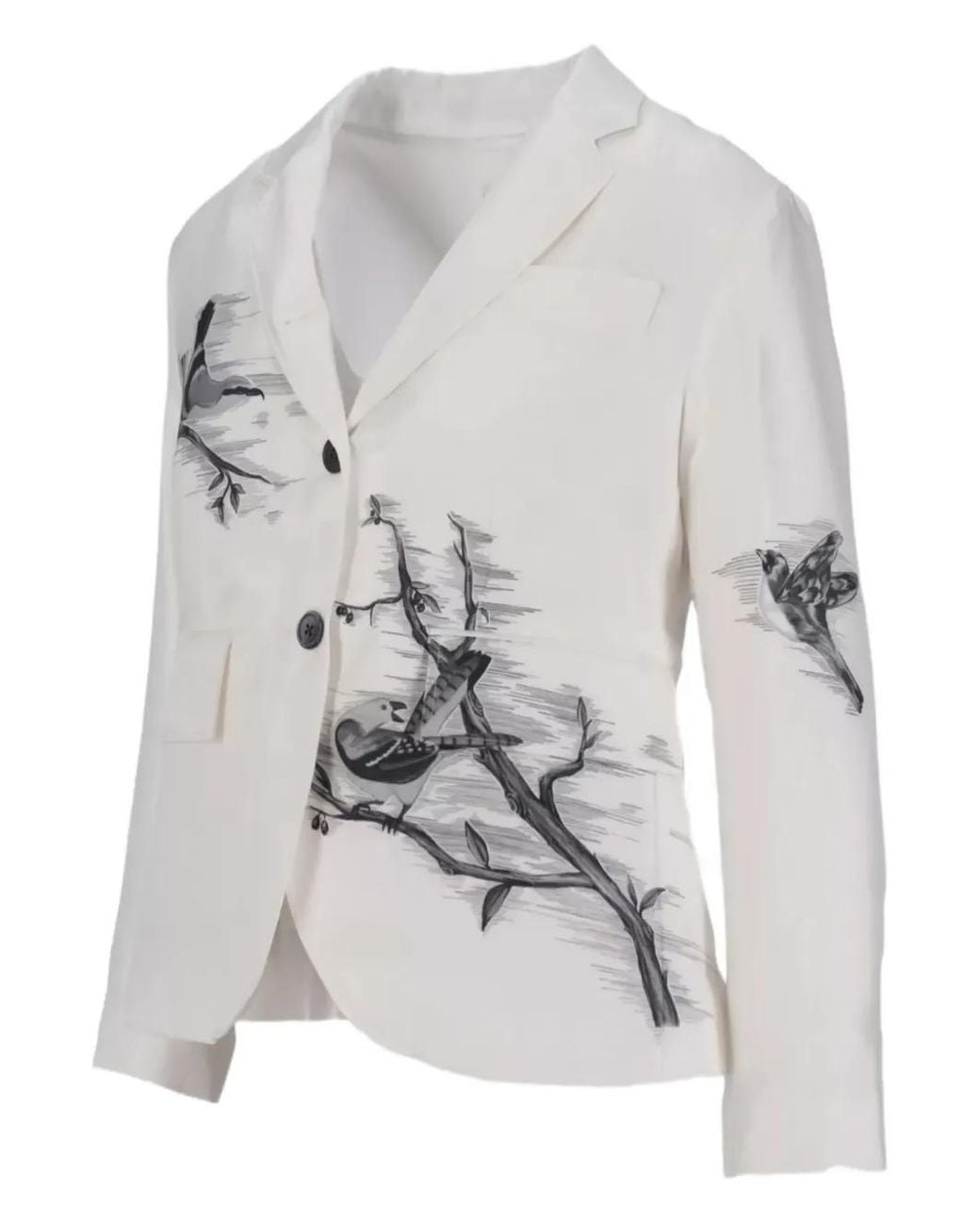 Thom Browne Gray Bird Print Jacket