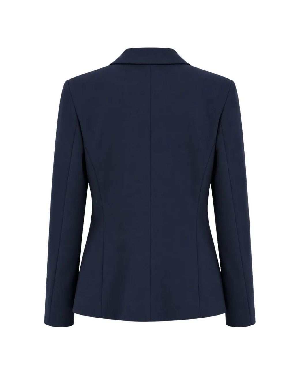 Seventy Blue Double-Breasted Peaked-Lapel Jacket