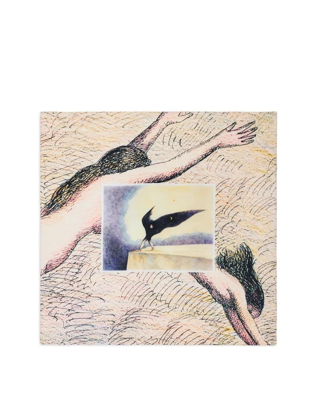 Lemaire Natural X Roland Topor La Nuit 1972 Silk Scarf