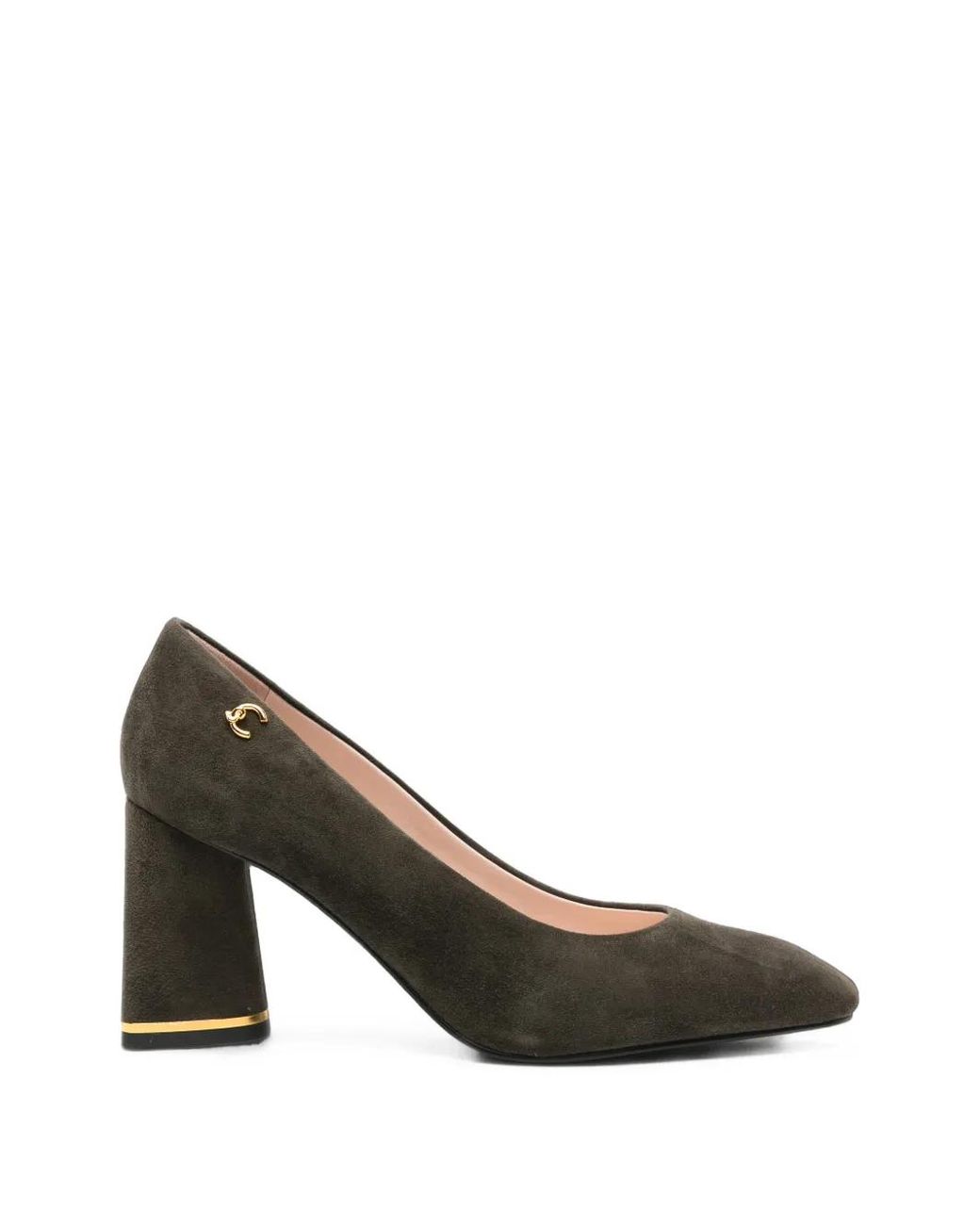 Coccinelle Metallic Pumps Mit Blockabsatz