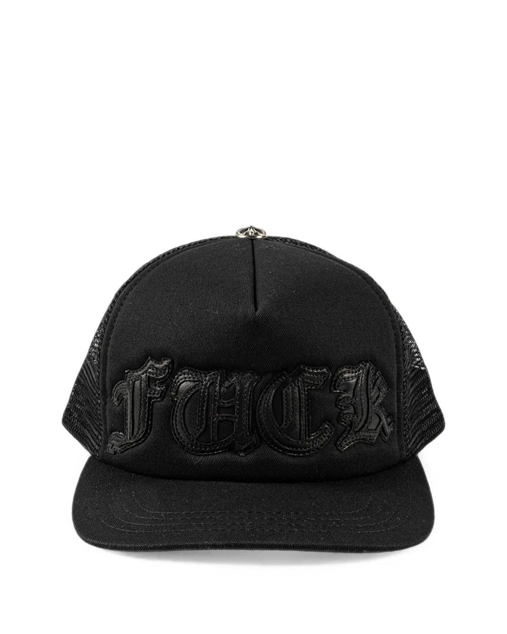 Chrome Hearts Black Casquette À Empiècement En Résille Et Patch Logo for men