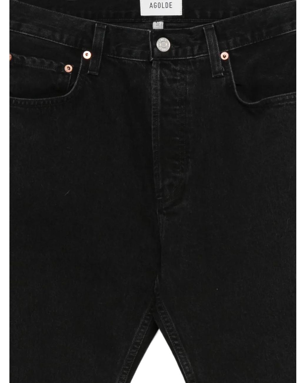 Agolde Black Straight-Leg Jeans for men