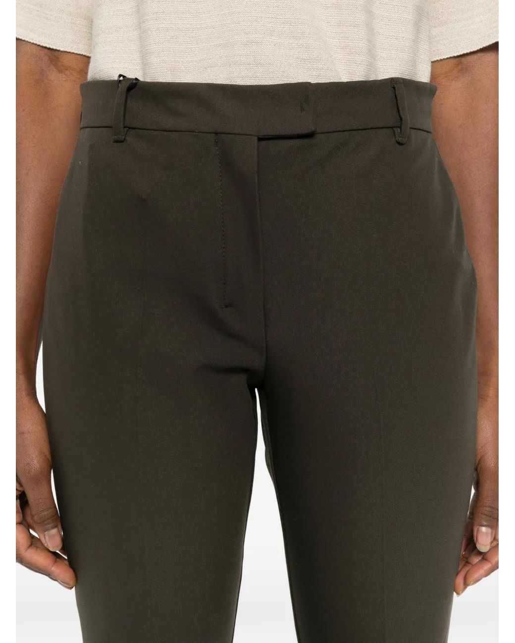 Max Mara Gray Slim Trousers