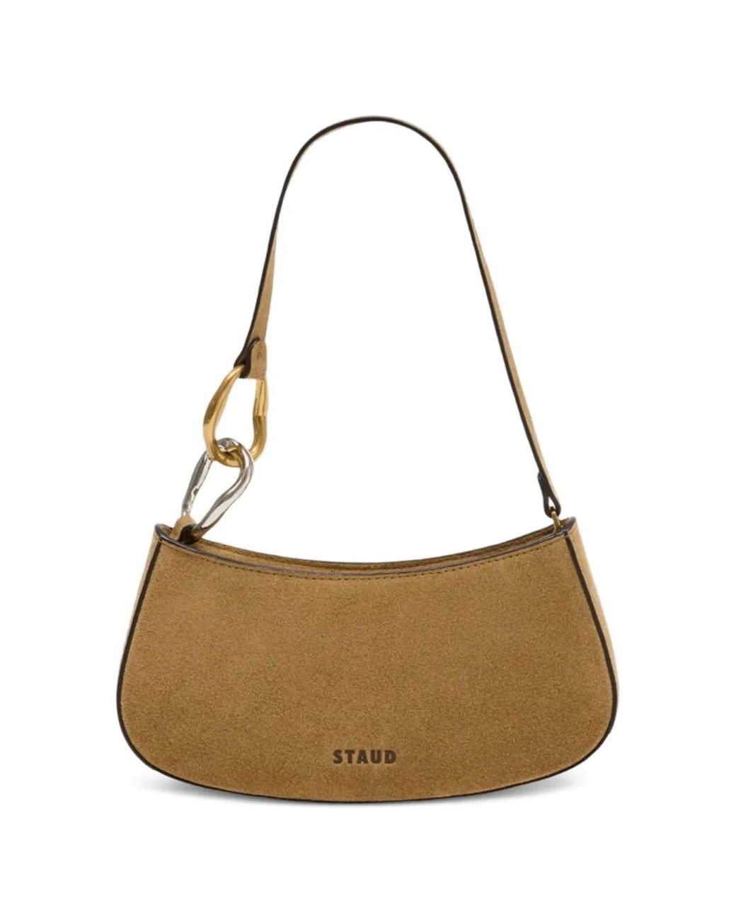 Staud Metallic Ollie Ring-Detail Shoulder Bag